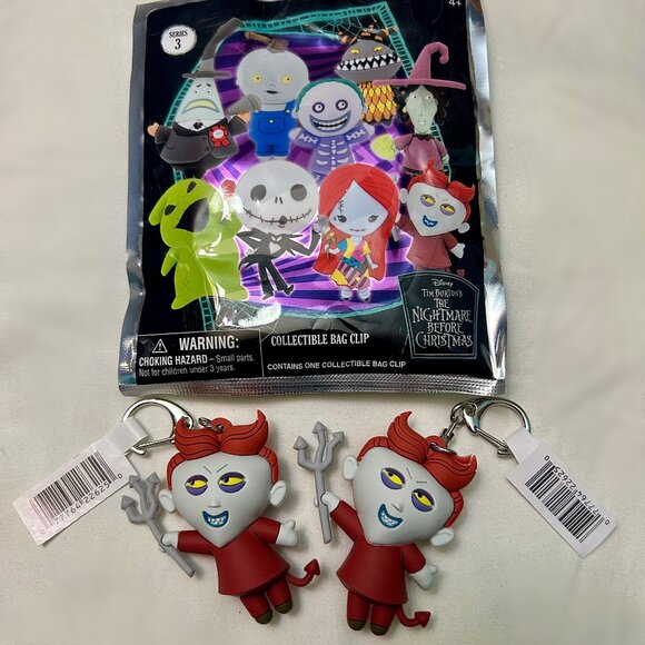Nightmare Before Christmas Figural Bag Clip Series 3 (Lock)- Brand New, Opened - Picture 1 of 4